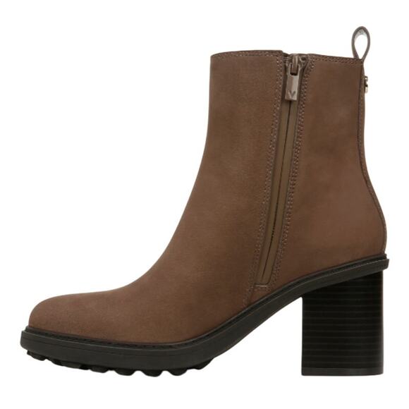 Vionic Womens Truckee Heeled Ankle Booties US 5 M EU 35 Brown Leather NWOB - Picture 2 of 12